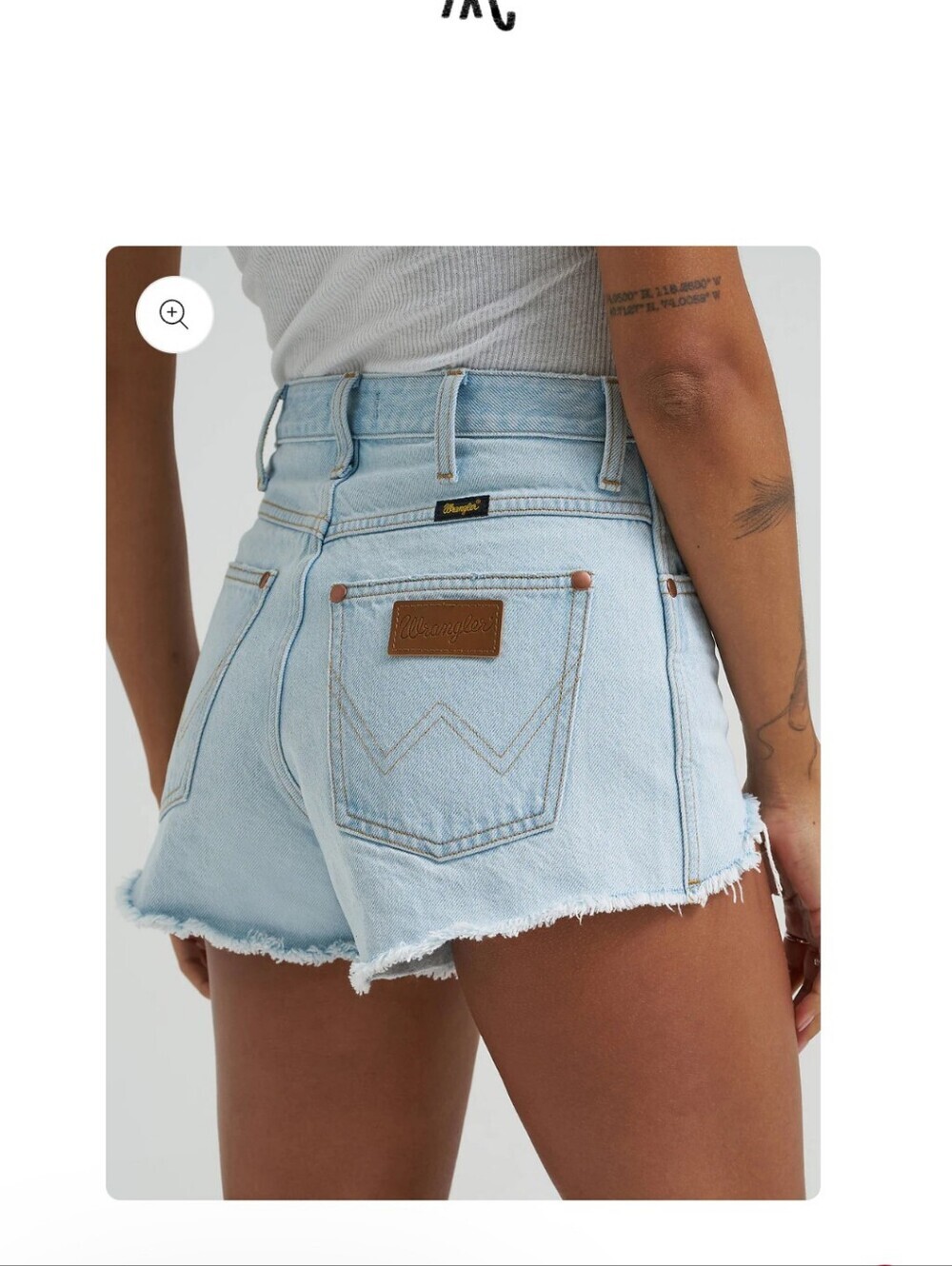 Wrangler Cowboy Cutoff Distressed Bleach Shorts